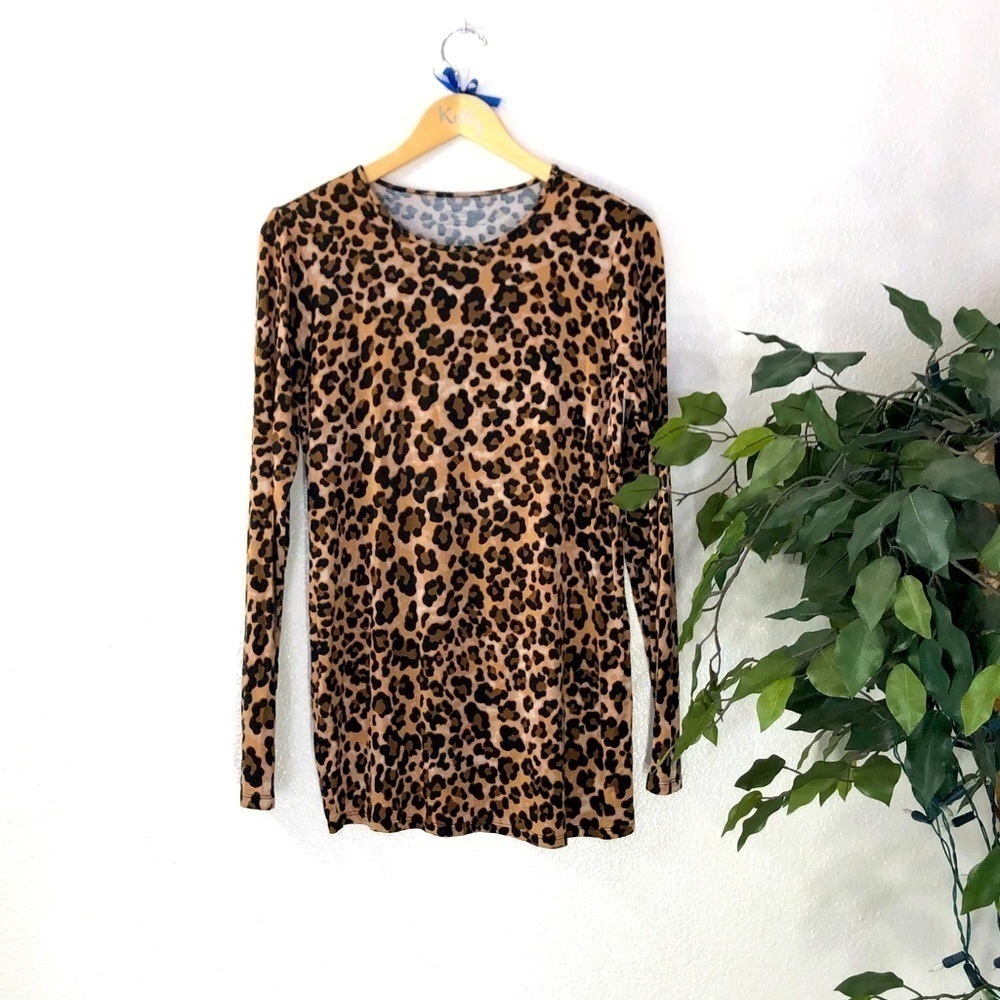 Motherhood Maternity Long Sleeve Leopard Top